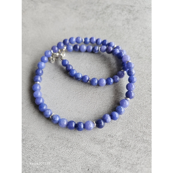 Naszyjnik z kamieni chalcedonu